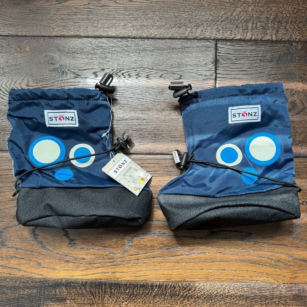 Stonz Blue and Black Baby Booties